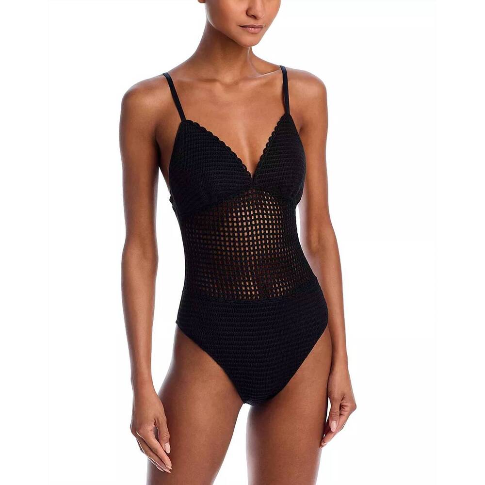 NEW KOBI HALPERIN everleigh one piece swimsuit in black